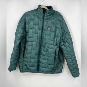 Patagonia Nano Puff Quilted Sea Foam Green Insulated Mens Jacket XL